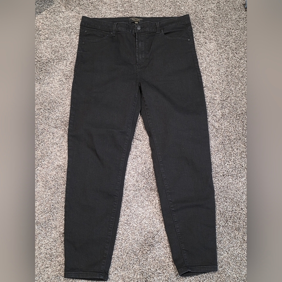 Rachel Roy Black Highrise Skinny Jeans Size 14/32 - Picture 2 of 4